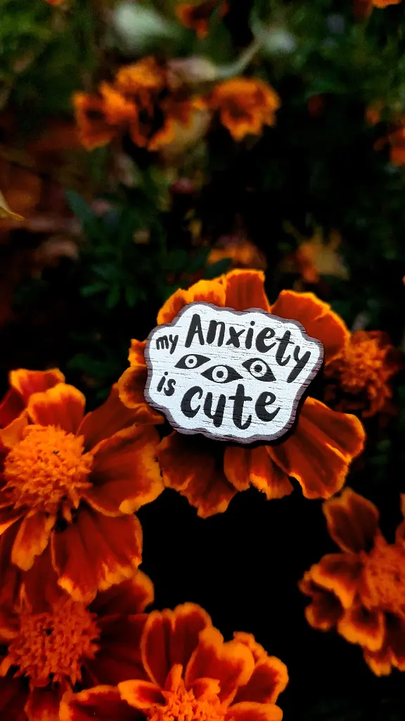 Pins en bois - My Anxiety is Cute