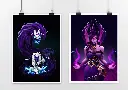 Print League of Legends - Kindred / Morgana