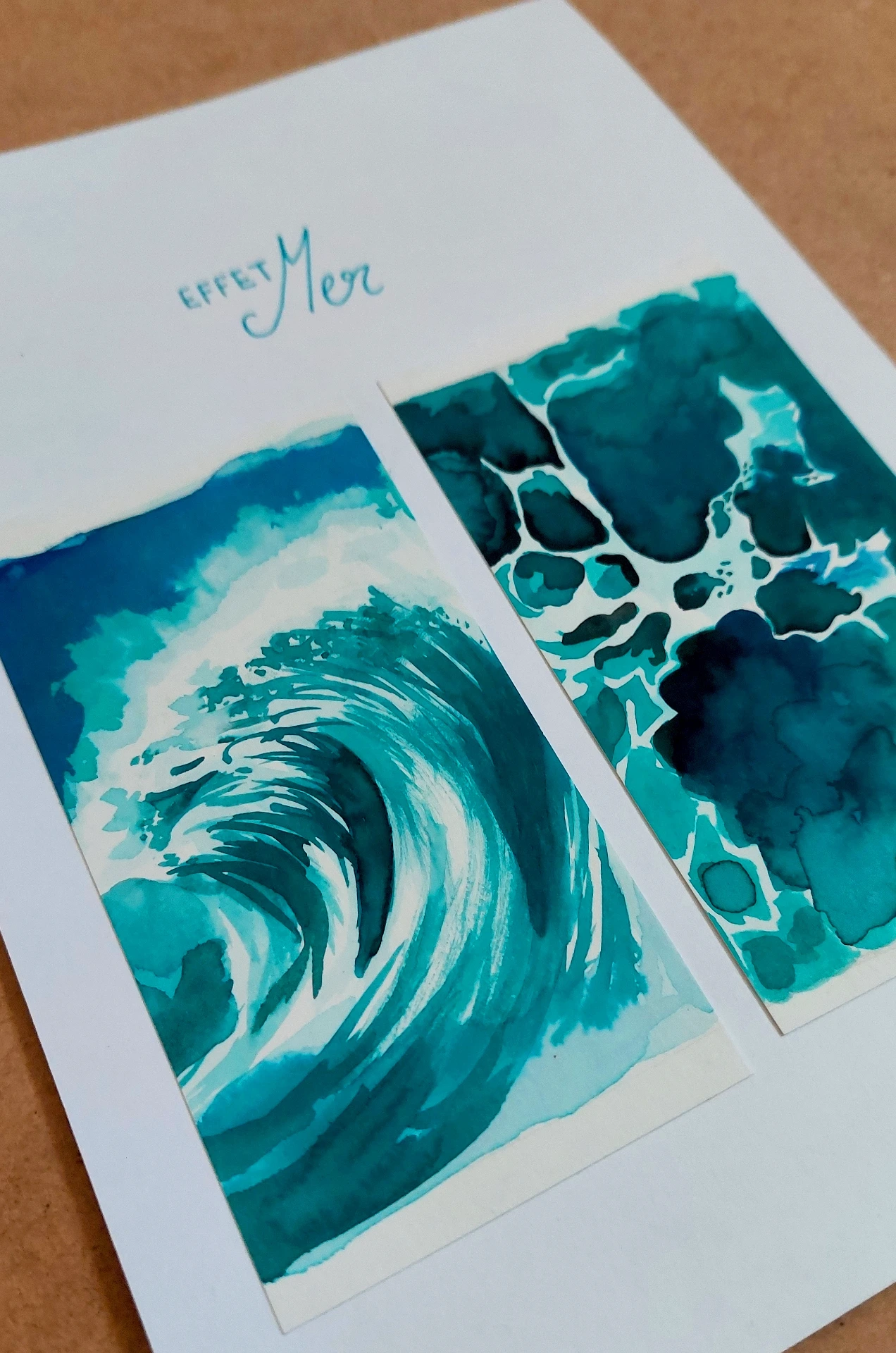 Original - Effet Mer - Aquarelle A5